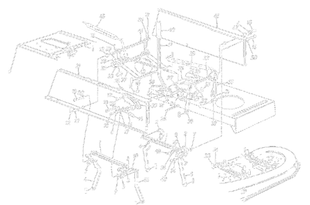 Deck Liftandhanger Assembly Diagram and Parts List for 13AN695G372 1999 Yard Machines Lawn Tractor